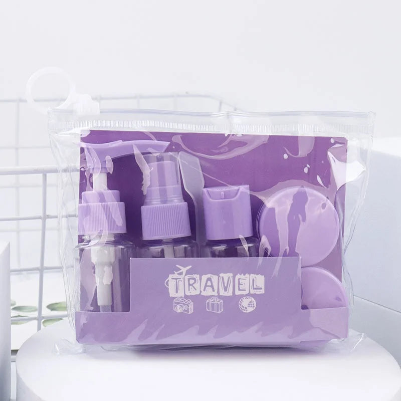 6 Pack Travel Bottle Set for Toiletries, Travel Containers for Toiletries with Clear Zipper Toiletry Bag, Leak Proof Refillable
