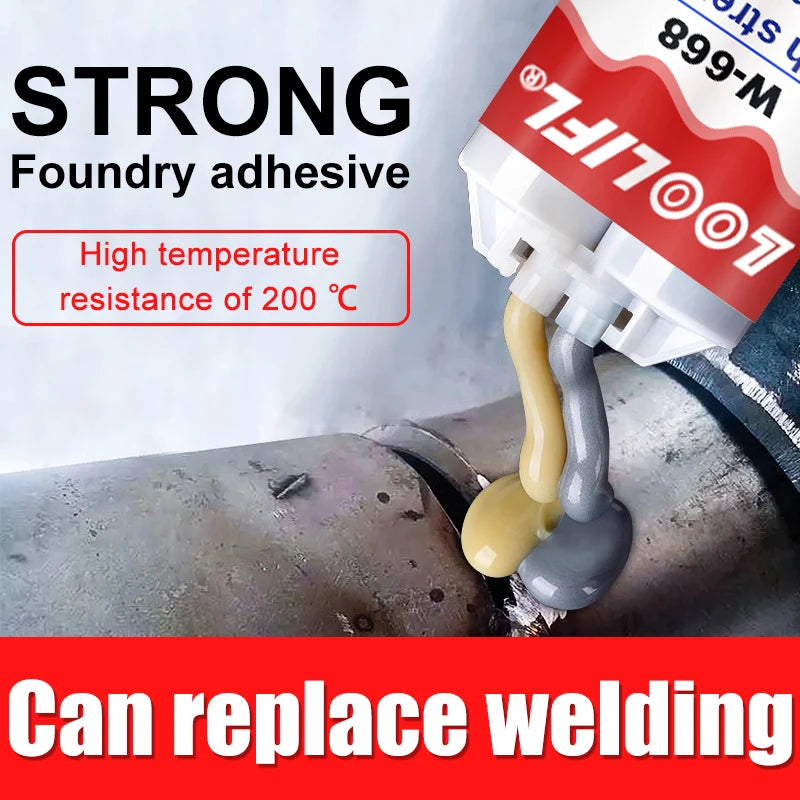 Metal Repair Glue, 1.76 oz Waterproof Epoxy Casting Adhesive, The Strongest Welding and Liquid Filler for Metals,Stainless Steel