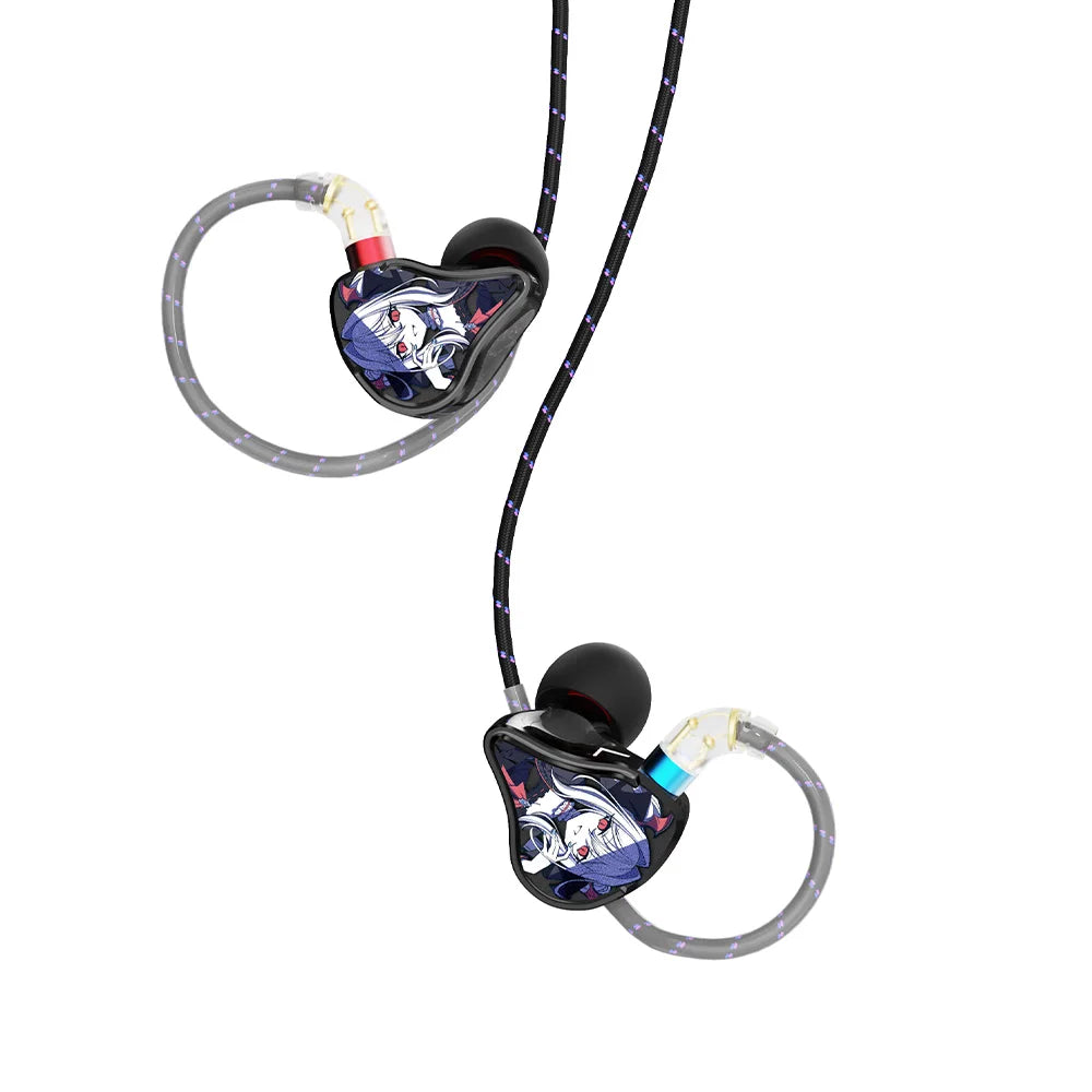 CVJ Vivian In-Ear Earphones 10mm Dynamic Driver HiFi IEM with Mic Cable for Music And Gaming