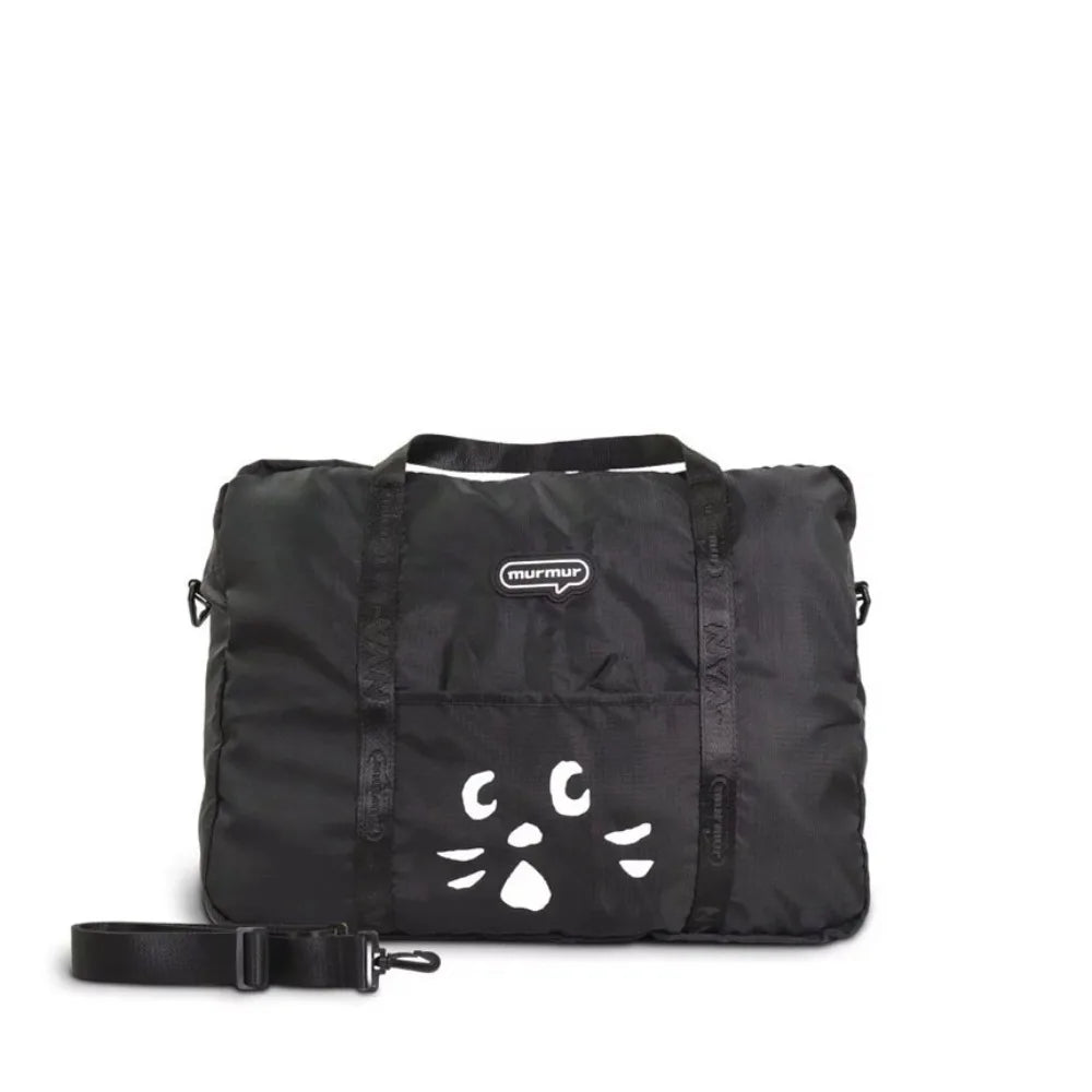 Shoulder Bag Cartoon Cat Nylon Cloth Bag Wet Dry Separation Nylon Travel Luggage Bag Portable Durable Gym Storage Bag