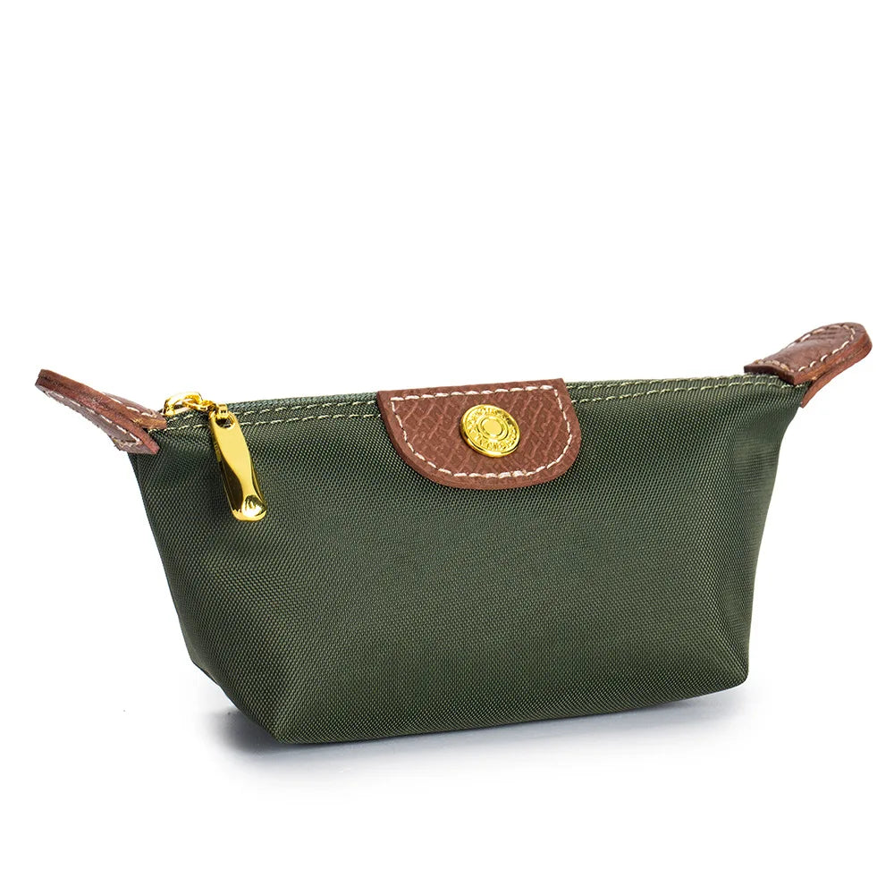 Mini Dumpling Coin Purse Fashion Nylon Makeup Bag Lightweight Portable Lipstick Earphone Storage Case Ins Style Women's Wallet