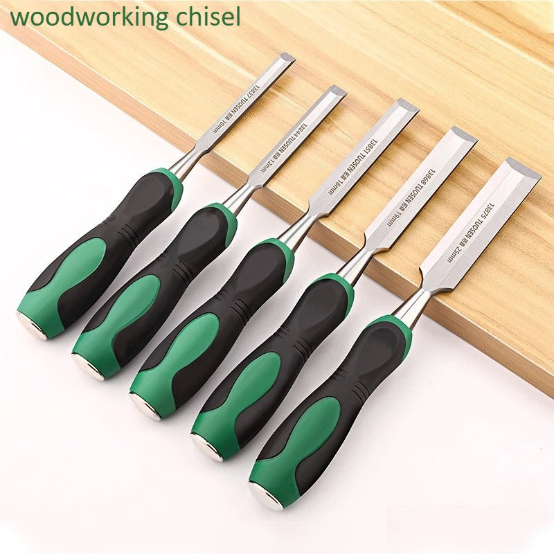 1Pc 10-25mm Wood Chisel Slotting Tool Steel Flat Chisel for Wood Carving Hardware Tool