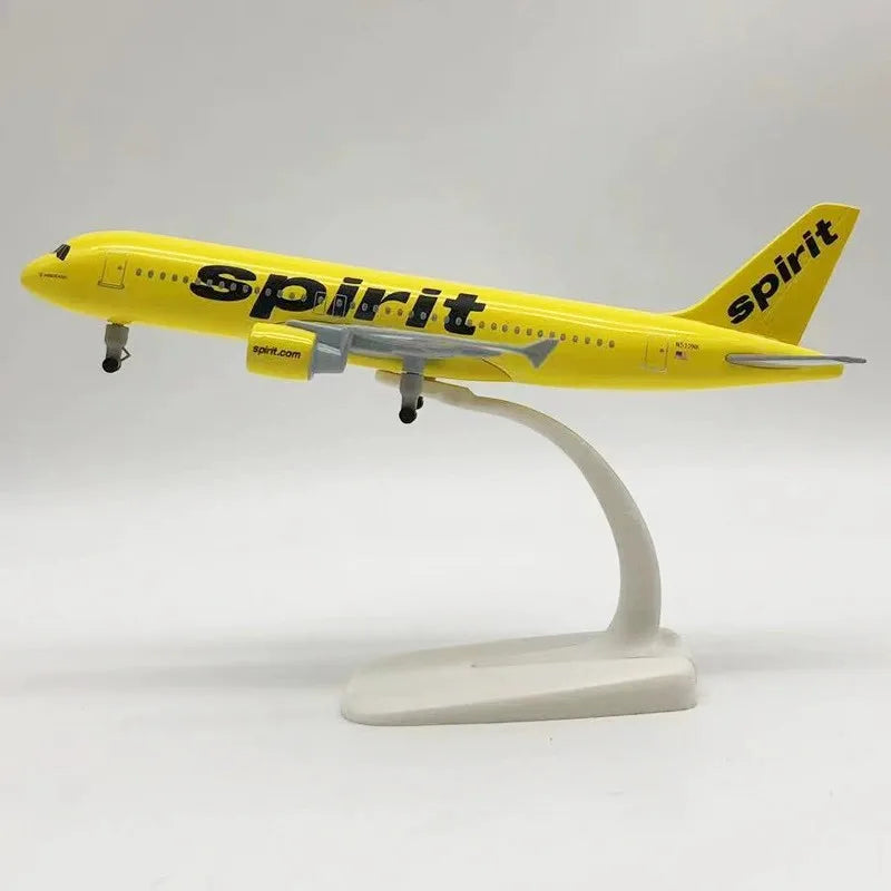 20cm Airplane Model A320 Series Metal Scale Aircraft Diecast Aviation Collectible Miniature Children Toys Souvenir With Stand