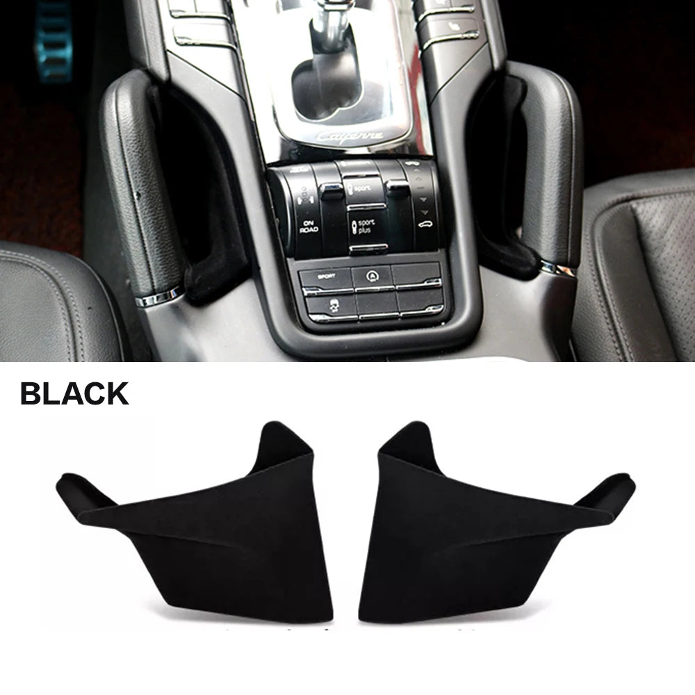 2PCS Car Center Console Seat Crevice Storage Box Bag Interior Decoration Accessories For Porsche Cayenne 958 92A MK2 2011 - 2018