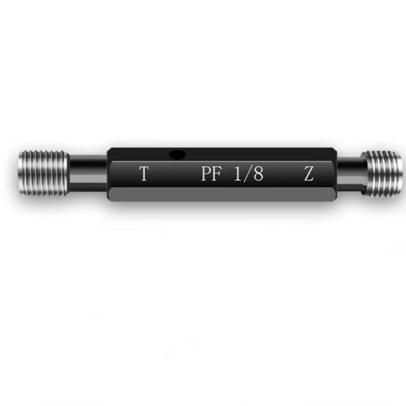 Straight Pipe PF 1PCS Thread Plug Gauge / 1SET(1*GO+1*NOGO) Thread Ring Gauge Measure Tool PF1/8 1/2 1/4 3/4 1''