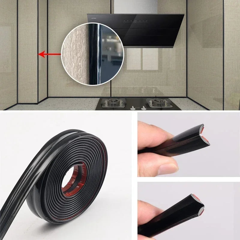 8M Waterproof decorative tape adhesive wall sticker room wall inner corner Decor Strip Anti Collisio Furniture Table Edge Guards