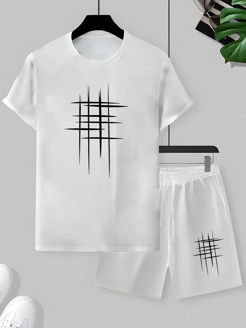 2026 Summer New Men's Short-Sleeved Shorts Set - Street Casual Fashion Comfortable Soft Breathable 3D Pattern Printing