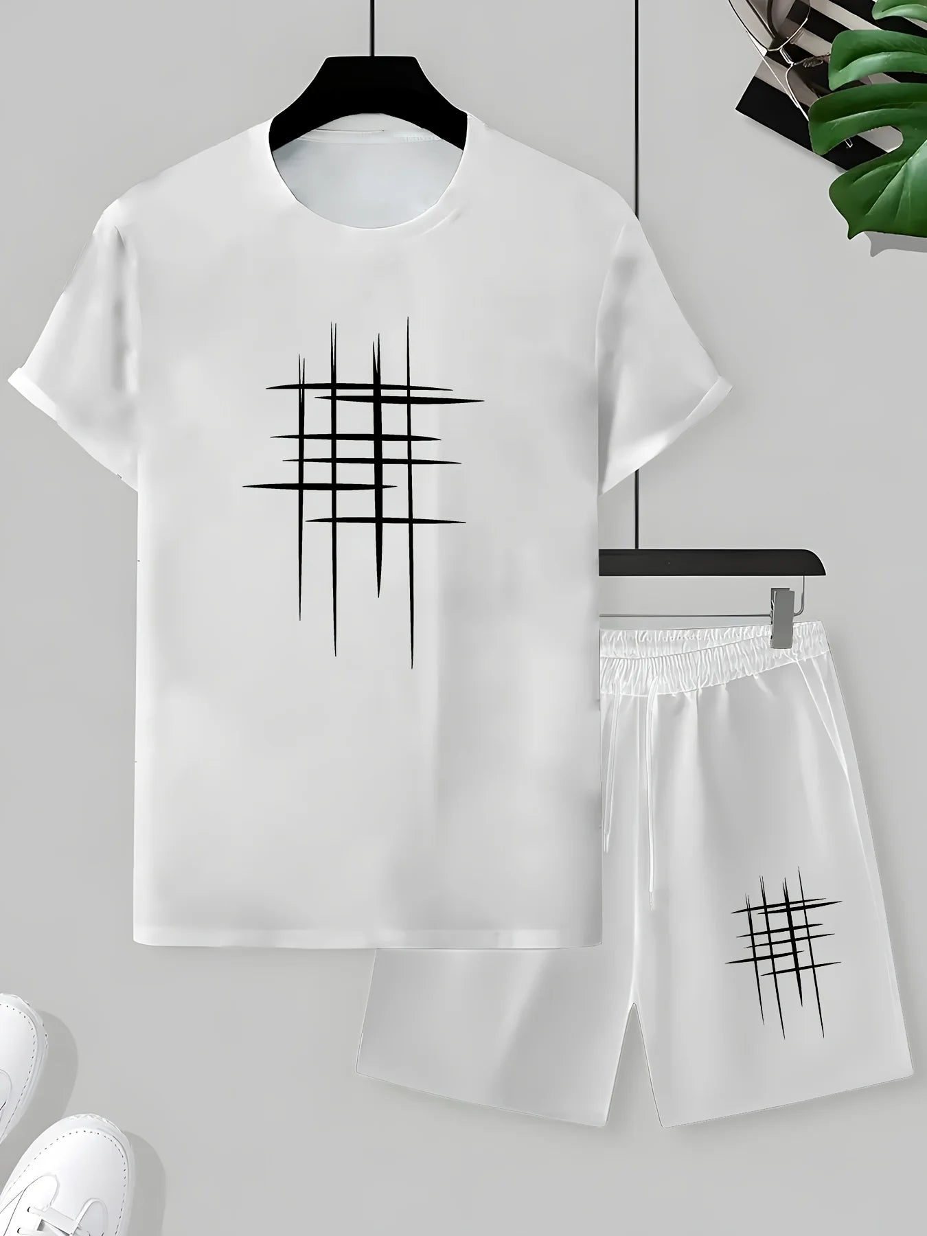 2026 Summer New Men's Short-Sleeved Shorts Set - Street Casual Fashion Comfortable Soft Breathable 3D Pattern Printing