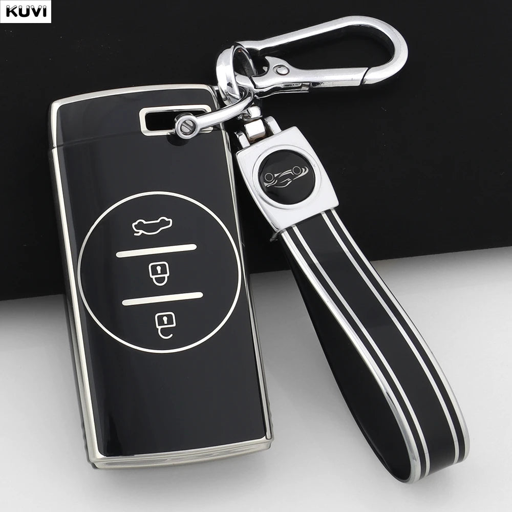 Pink TPU Car Remote Key Case Cover Fob Keychain Shell For Chery Tiggo 7 pro 8 Pro Exeed Tiggo 2 3x Arrizo 5 Pro Gx 5x EQ7 2021