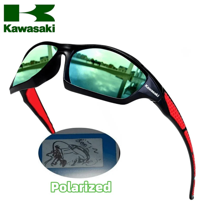 Kawasaki Cycling Sunglasses Outdoor Sports Windproof Dustproof Goggles Camping Climbing Fishing Glasses Mountain Bike Eyewear