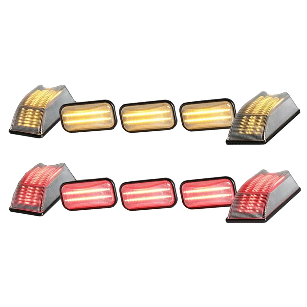 LED Roof Marker Lights Transparent /Smoke Cover Fit for Hummer H2 2003-2009 25809312, 16531442, 15060525