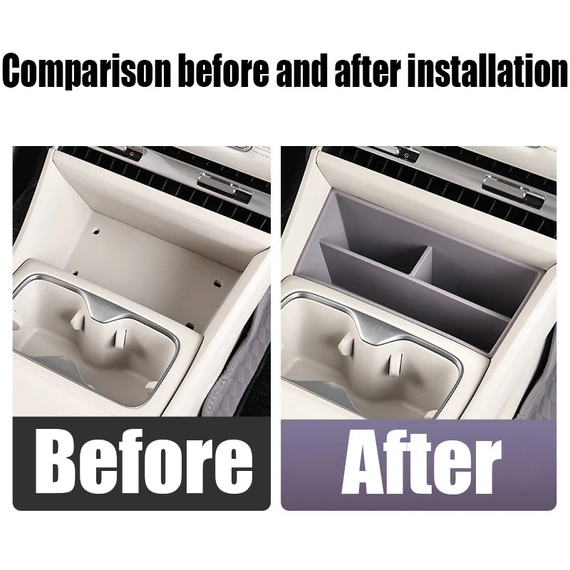 For MG MG4 EV Urban 2026 modified center console front storage box silicone compartment storage box car storage accessories