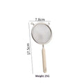 Durable 304 Stainless Steel Residue Filter With Plastic Handle Fine Mesh Strainer Flour Sieve Oil Skimmer Spoon Kitchen Utensils