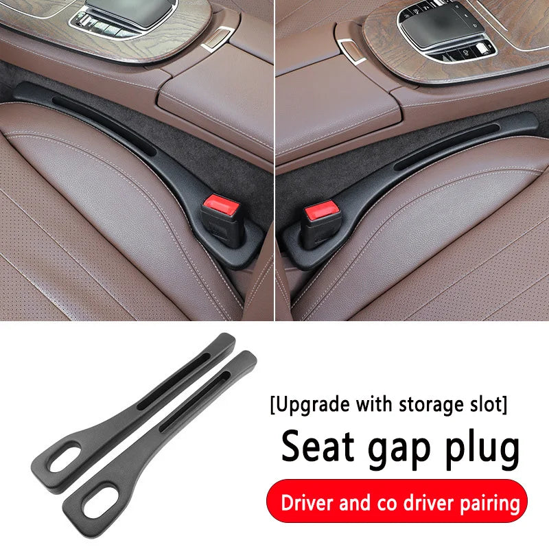 2Pcs Car Seat Gap Plug Strip 2025 Proof Seat Gap Storage Organizer Side Seam Car Gap Filler Leak Interior Decoration Universal