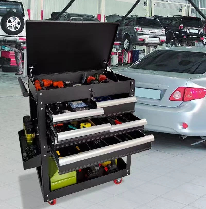 Quality Choice 5-Drawer Rolling Tool Cabinet Stainless Steel Mechanic Tool Box for Workshops Durable Metal Tool Trolley