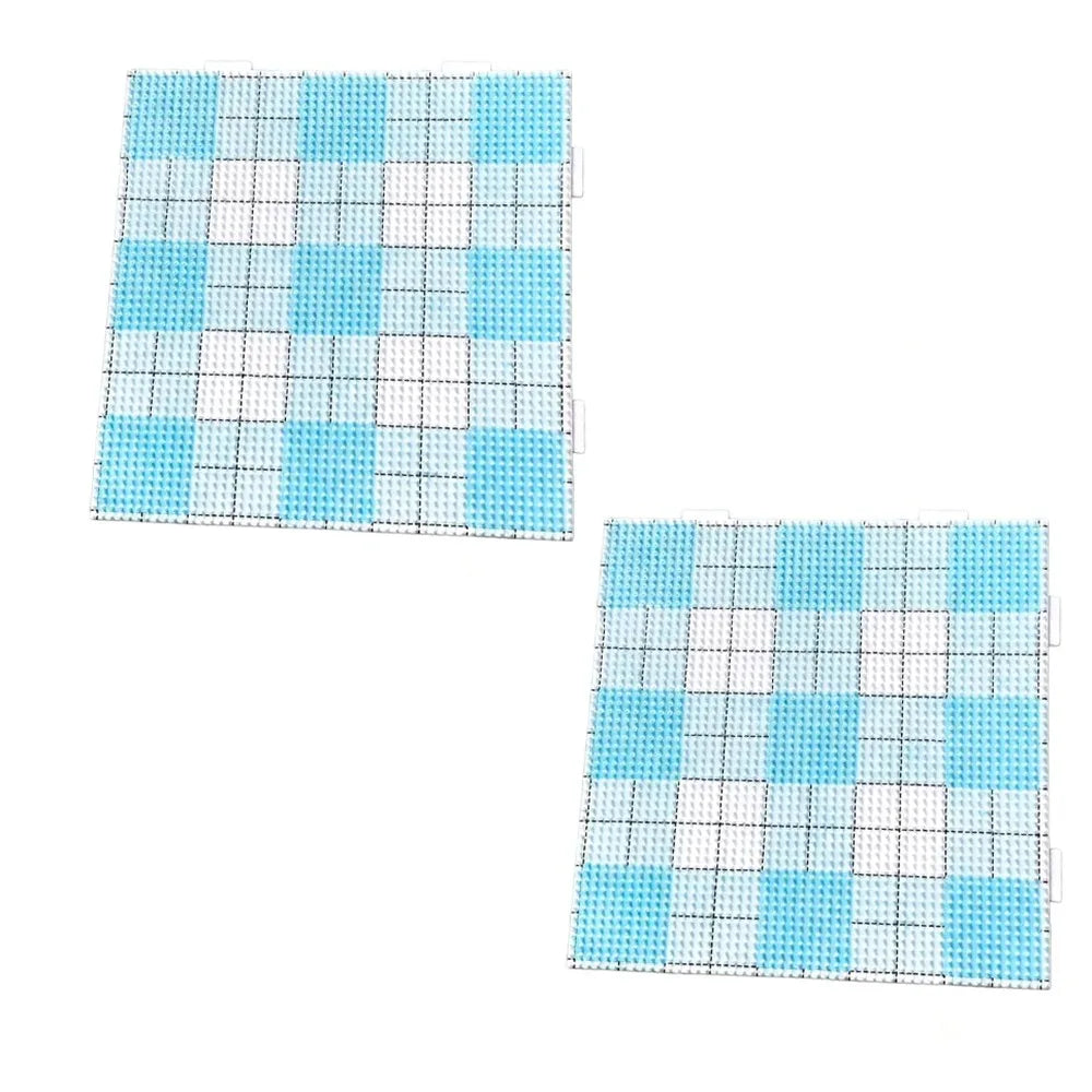 2Pcs 2.6mm Beads Fuse Beads Pegboards Thicken with Black Line Melting Beads Pegboards Square No Deformation Fuse Beads Boards