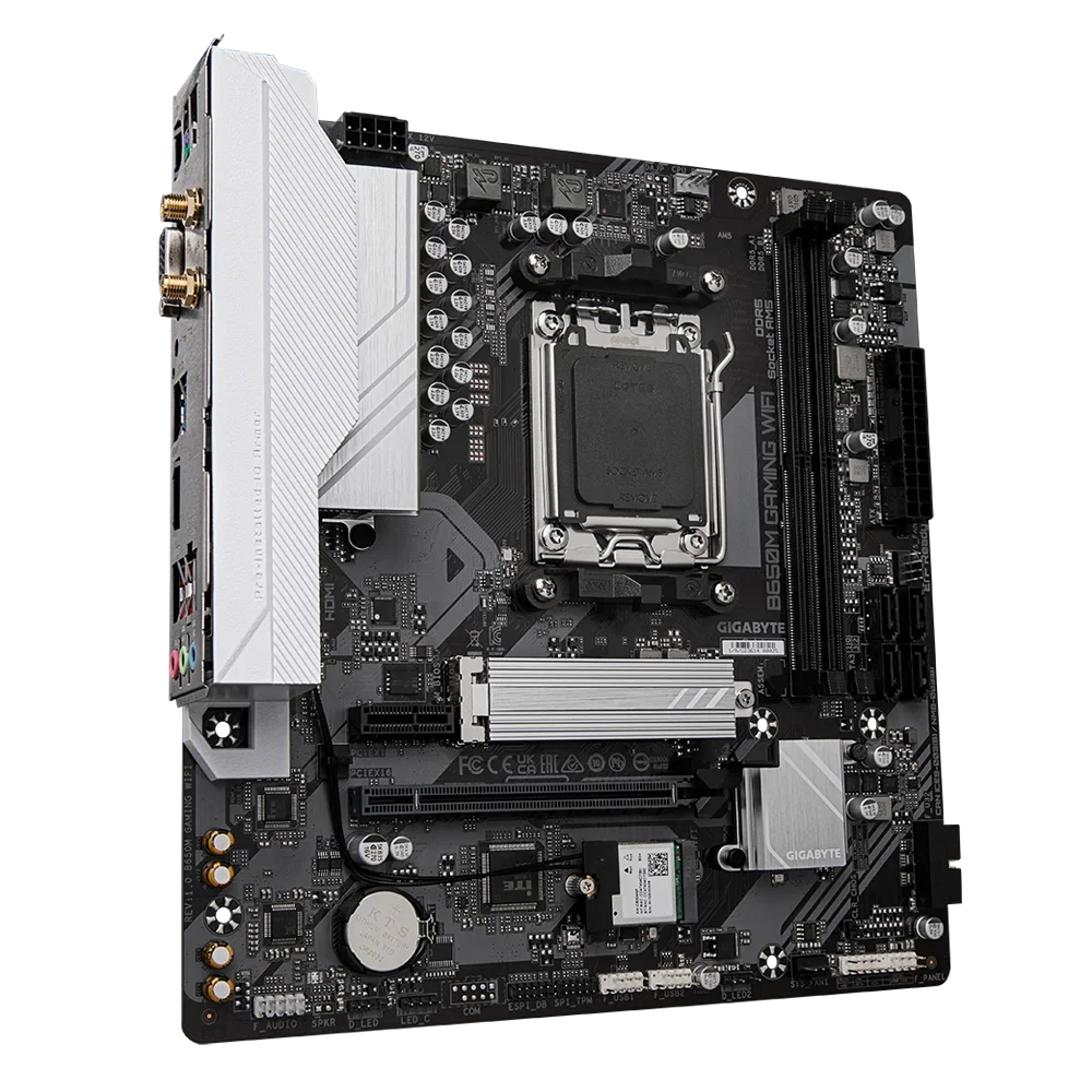 GIGABYTE New B650M GAMING WIFI Support for DDR5 6400 M.2 2.5GbE LAN  B650 Ryzen™ 7000 Series AMD Socket AM5