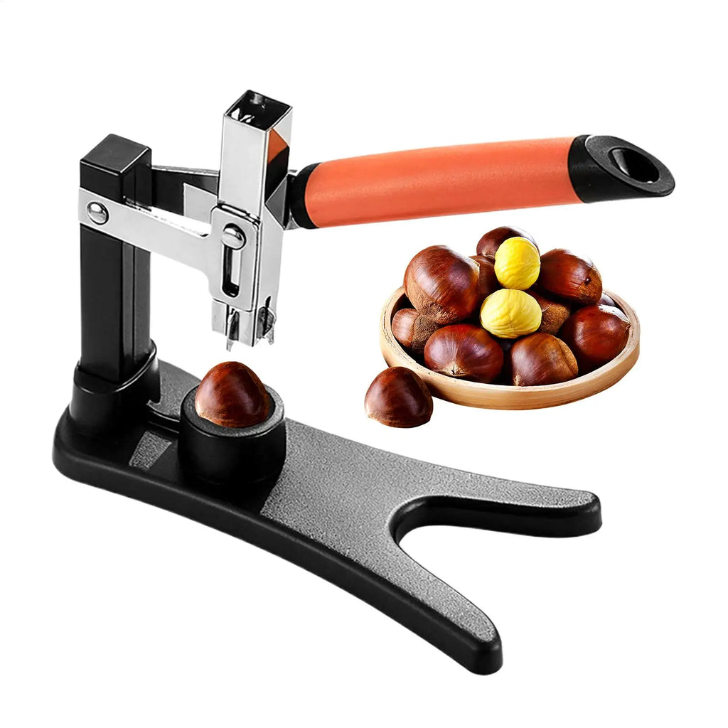 Chestnut Cutter Non-Slip Handle Cracking Sheller Portable Nutcracker Chestnut Clip For Nut Peeling Shelling Opening kitchen Tool