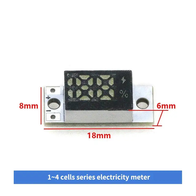 Innovative Mini Battery Level Indicator for 1-4S Lithium Batteries with User-Friendly Smart Button Feature