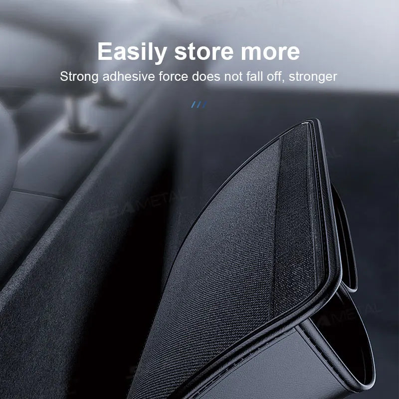 SEAMETAL High-Capacity Car Trunk Storage Bag Leatherette Seat Back Organizer Bag Detachable Hanging Universal Car Storage Pocket