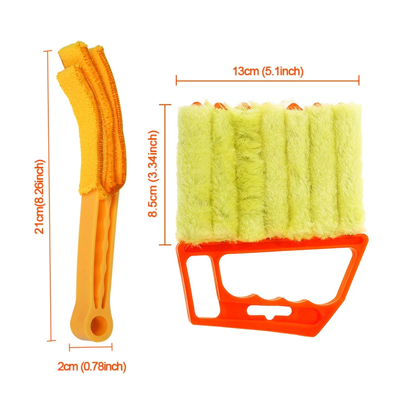 SEAMETAL Microfiber Car Window Cleaning Brush Washable Car Air Vent Duster Blinds Dust Removal Brush for Car Home Cleaner Tools
