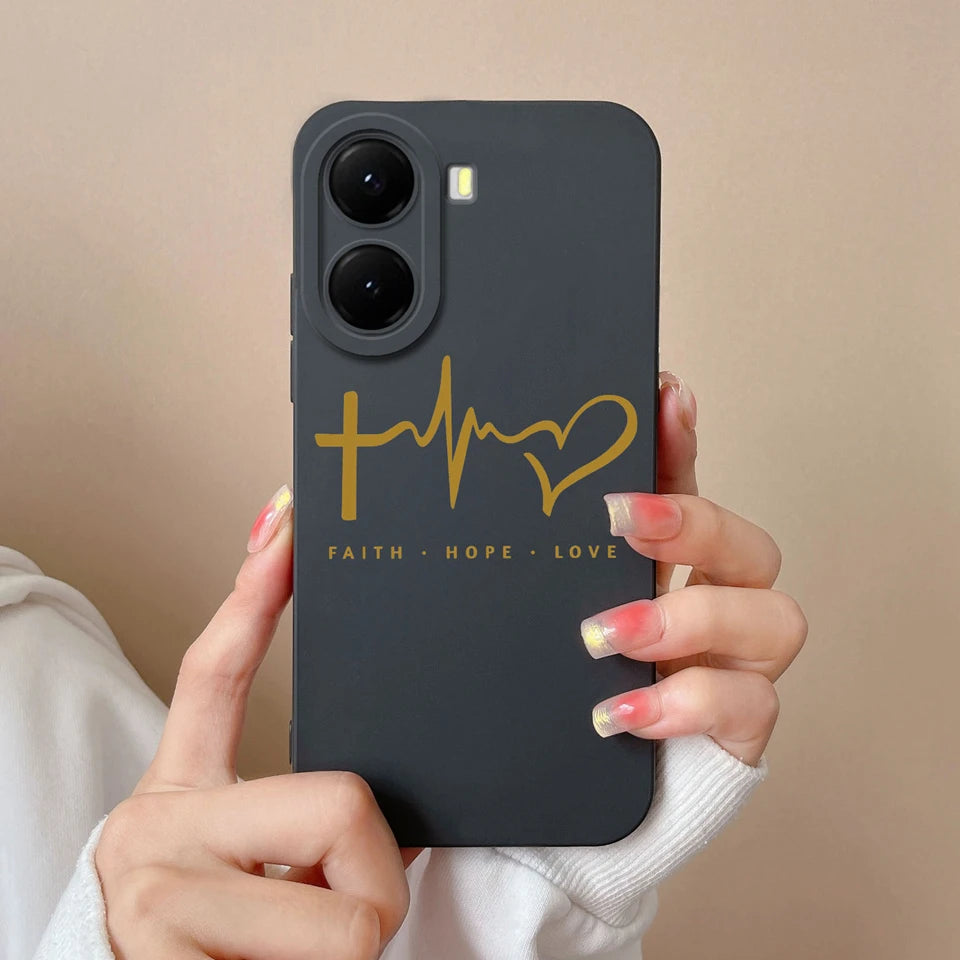 For Xiaomi Poco X7 Pro Case Lovely Bear Love Heart Shockproof Anti-fall Antifouling Luxury Shell For xiaomi poco x7 pro Coque