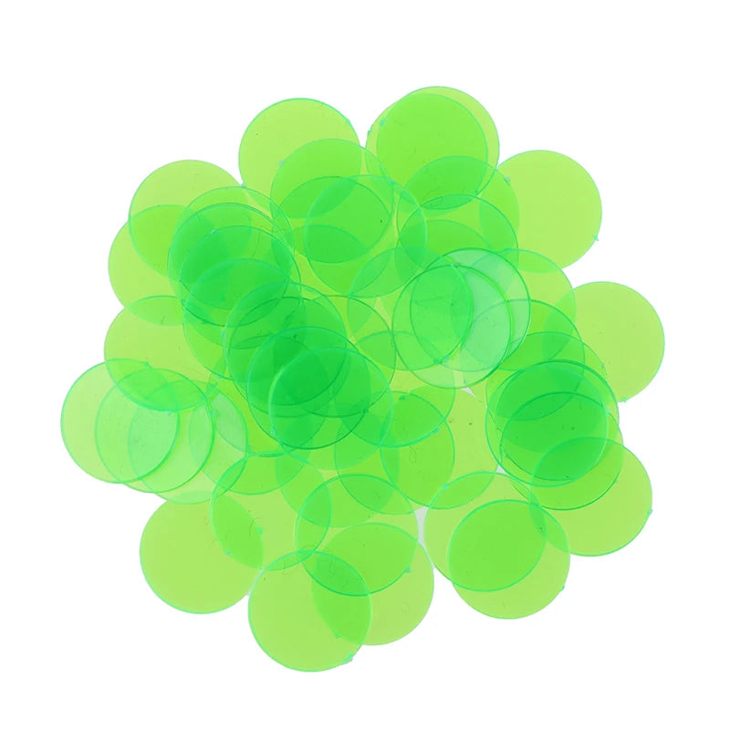 50PCS/Set Creative Gift Accessories Plastic Chips Bingo Markers Token Fun Family Club Game Toy