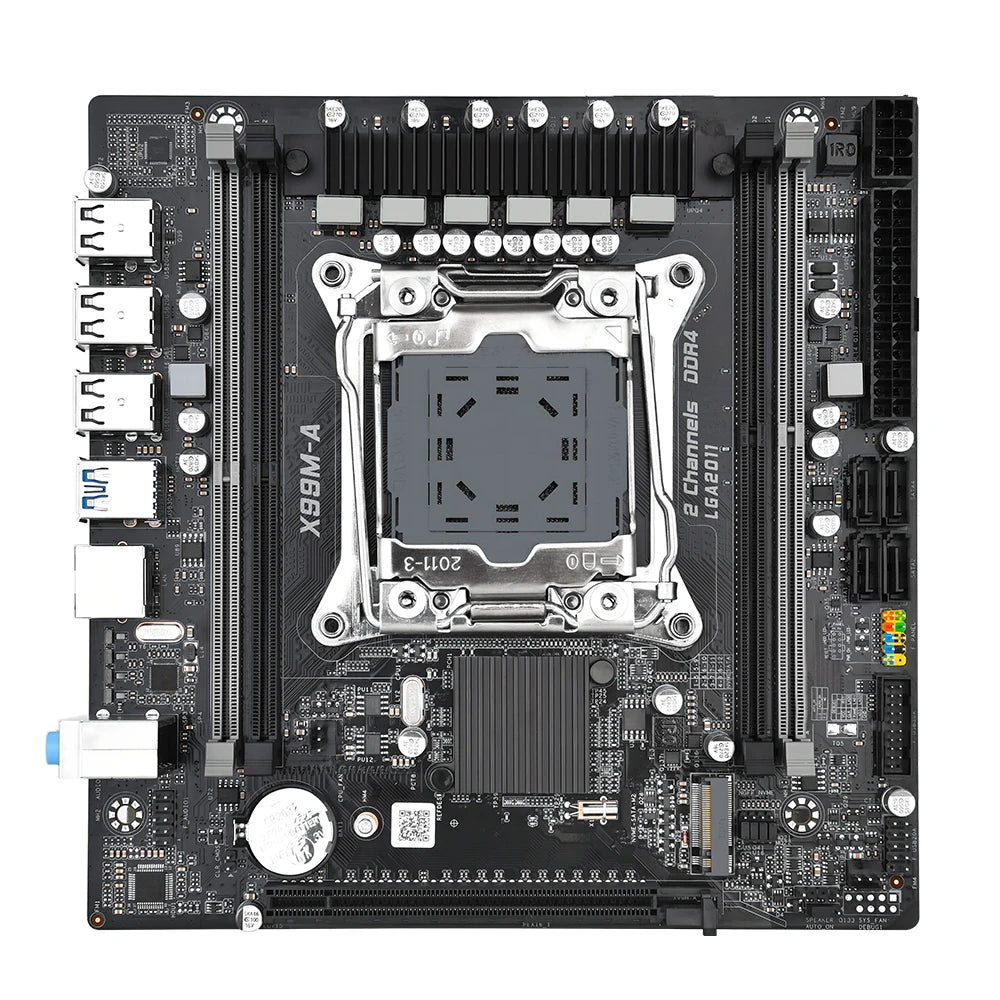LGA2011-3 Micro ATX X99 Motherboard Kit Set with 2680 V4 CPU + 16GB DDR4 RAM Combo Placa Mae Office Assembly Kit Xeon USB 3.0 X9