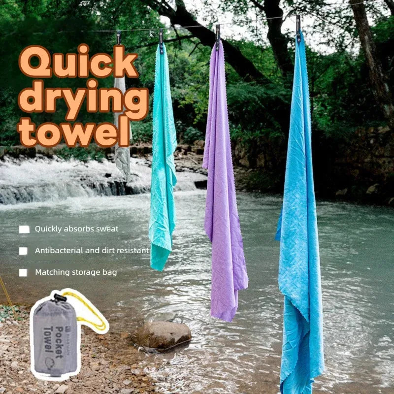 HIKEMAN Outdoor Quick-Dry Towel – Portable Sports Towel for Camping, Gym & Fitness | Sweat-Absorbing & Ice-Cooling Fabric