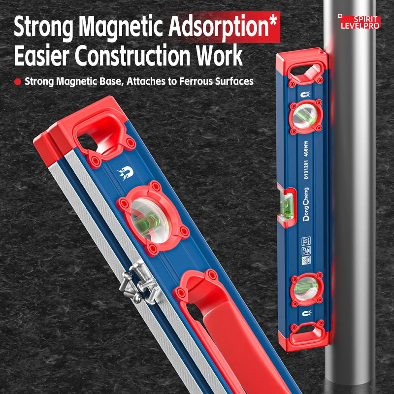 1pcs Magnetic 360 Measurement Protractor Angle Detector Aluminum Inclination Gauge Horizontal Angle Slope Test Ruler