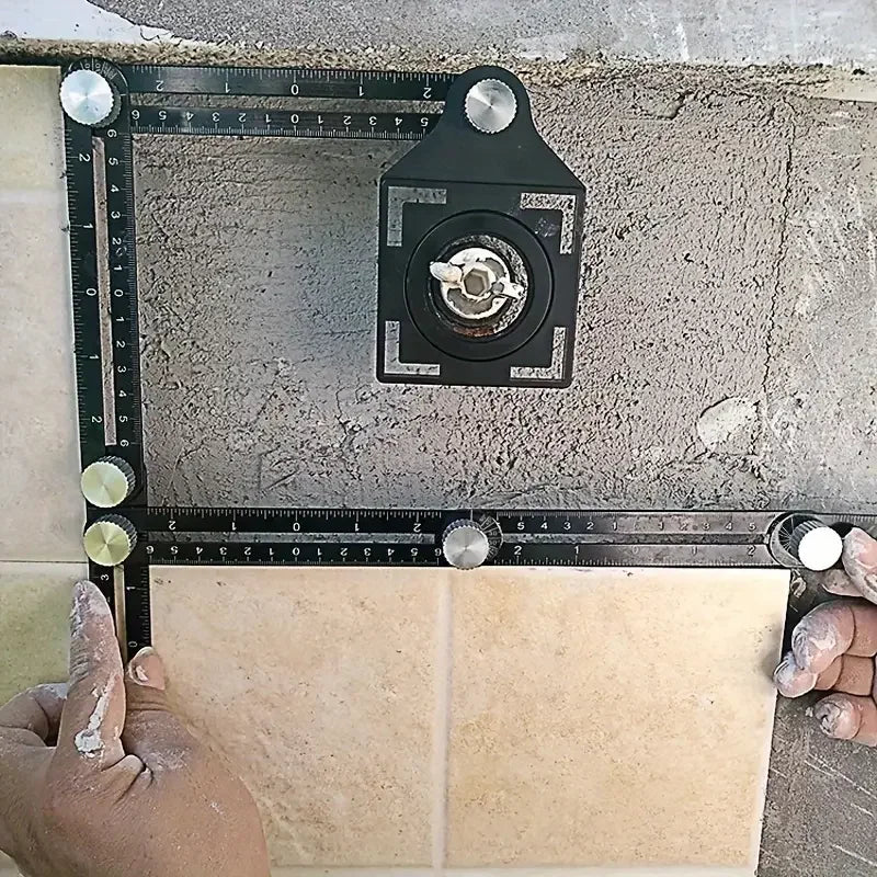Professional multi-angle measuring ruler - wood, tile, floor and other construction tools