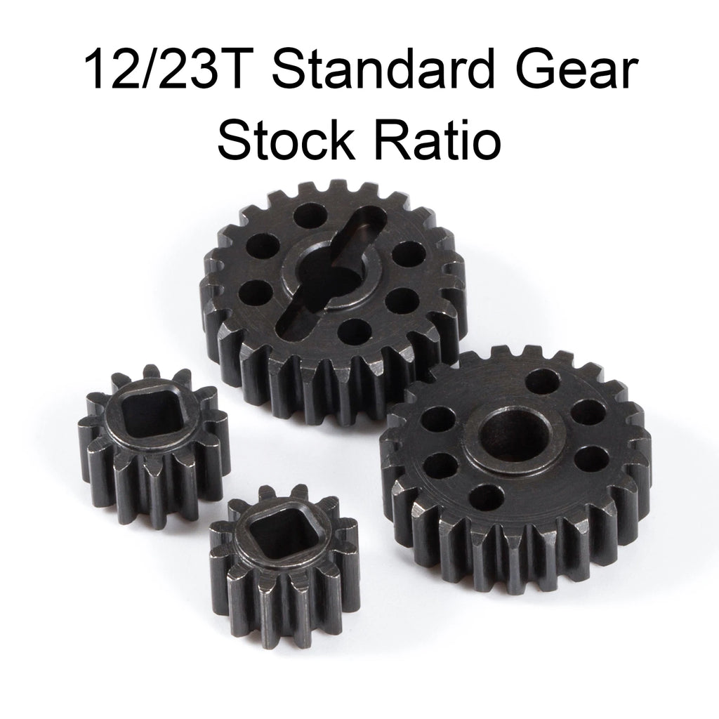 Hardened Steel Portal Overdrive Gear Set 15/20T 14/21T 12/23T for Axial 1/10 Capra SCX10 III AR45 Portal Axle