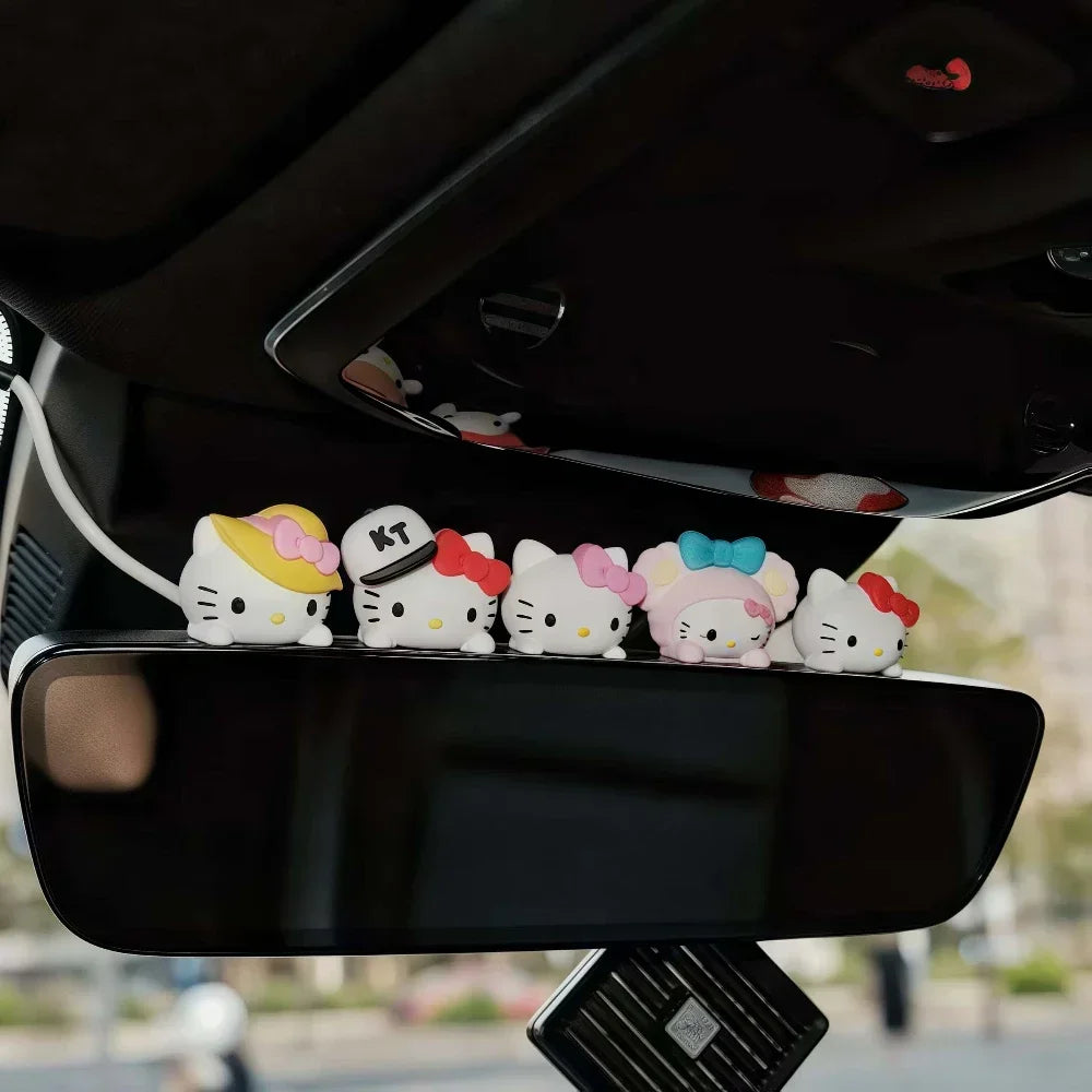Cute Hello Kitty 3D Car  Waterproof Removable Kawaii Cartoon Anime Vehicle Stickers for Sedan SUV Truck Girl Driver Gifts Best