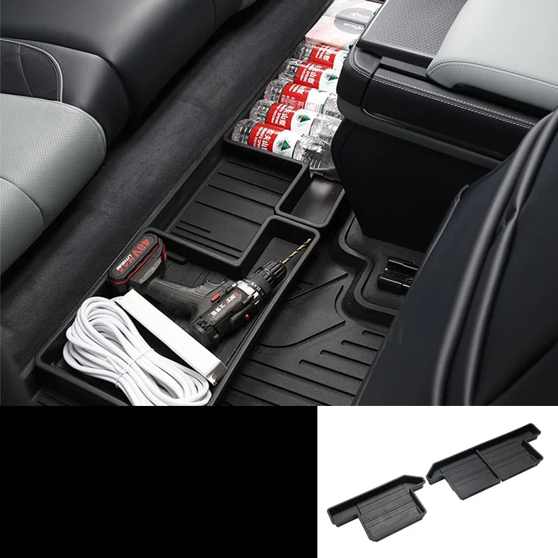 For Equation Leopard 5 DENZA B5 2024 2025 trunk storage box multi-function lower storage trunk storage hidden car accessories