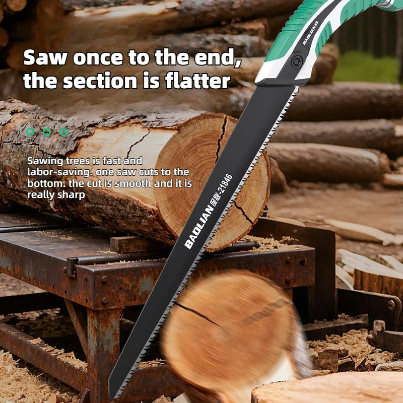 BAOLIAN SK5 High Hardness Steel Garden Logging Saw with Three Sided Grinding Teeth PTFE Coated for Anti-Rust Fast Cutting