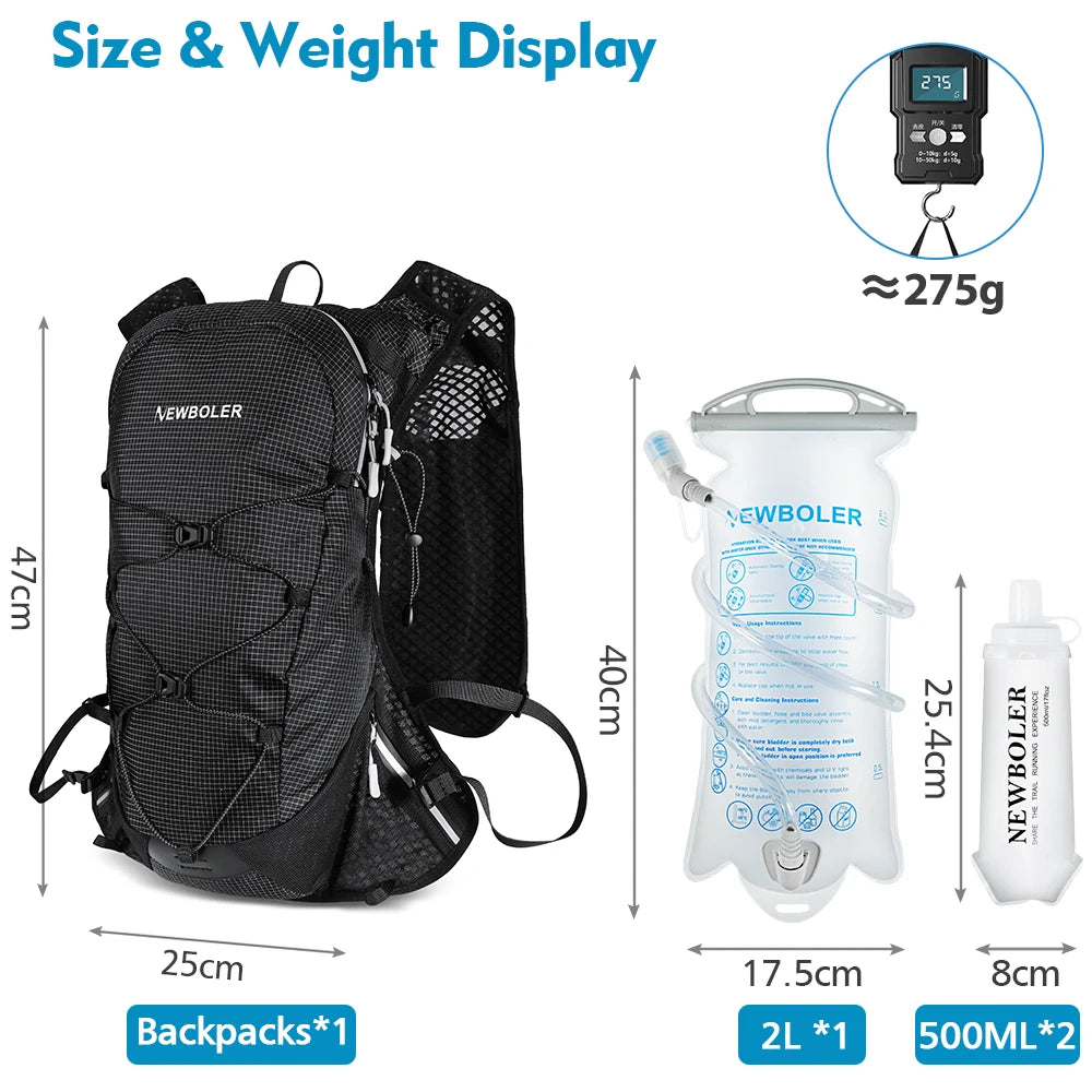 Mountaineering Backpack 15 Liters Men's And Women's Outdoor Sports Bag Waterproof Camping Hiking Multifunctional Backpack