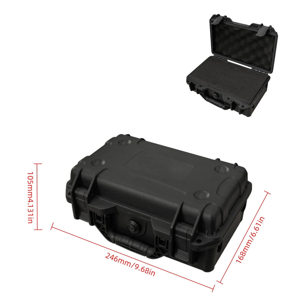 Waterproof Vehicle Maintenance and Repair Toolbox With Pre-cut Universal FOAM, Hard Shell PP Suitcase Portable Wear-Resistant Sh
