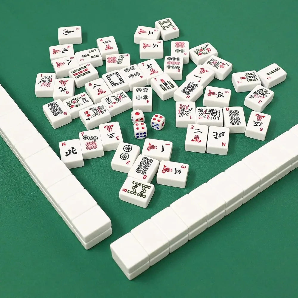 Mahjong Table Mat Rubber Anti Slip Game Mat and Noise Reducing Table Cover for Mahjong,Dominoes,Poker,Card,Board Games Table Mat