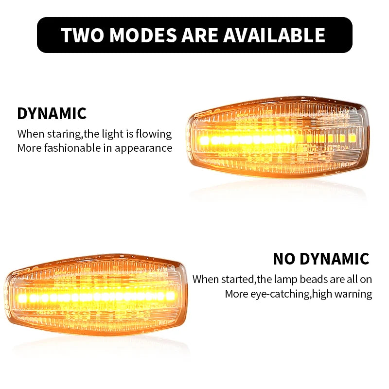 2PCS LED Side Marker Turn Signal Lights Canbus For Hyundai Matrix 01-10 XG 98-05 For Kia Rio 05-11 Sedona 06-11 Sportage 04-10