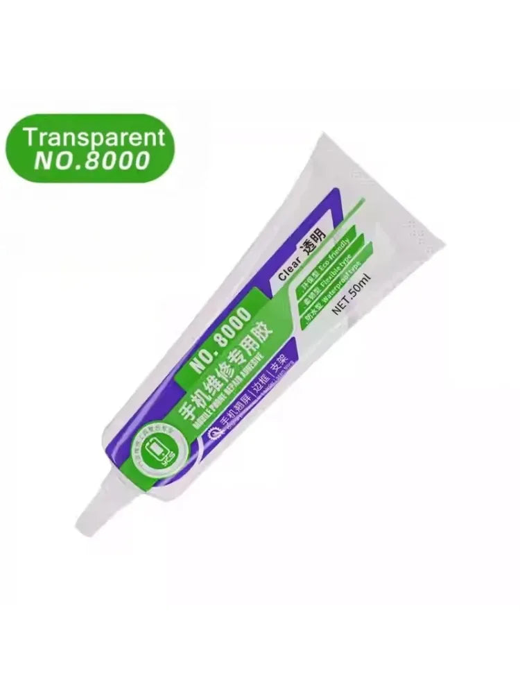 50ML High-Strength Phone Repair Glue Clear & Black Adhesive for LCD Display Frame Bonding Glass/Panel Fixing