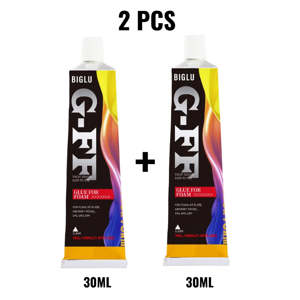 30ML BIGLU Glue For Foam KT Plate Bonding Sponge Pearl Aircraft Model Adhesive Wood Metal Paper EPS EPO EPP Soft Glue