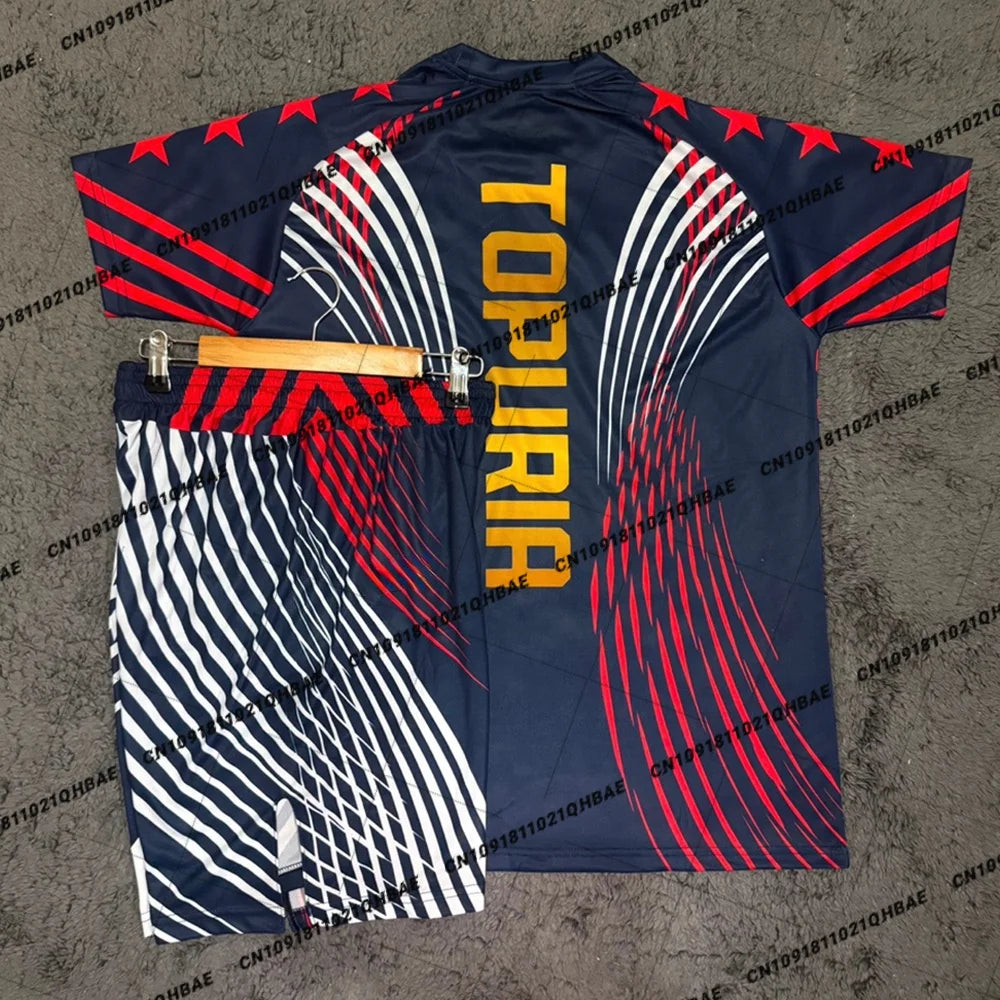 Summer Top Boxer MMA Octagonal Cage Ilia Topuria Tshirt Shorts Set Men Sports Training Running Set Speed drying Fighting Set