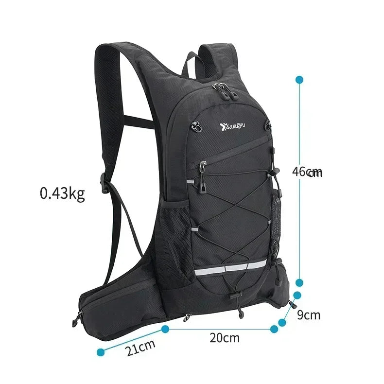 Hiking Rucksack Waterproof Polyester Wear-resistant Women Men Trekking Backpack Layered Sport Storage Bag for Exercise Fitness
