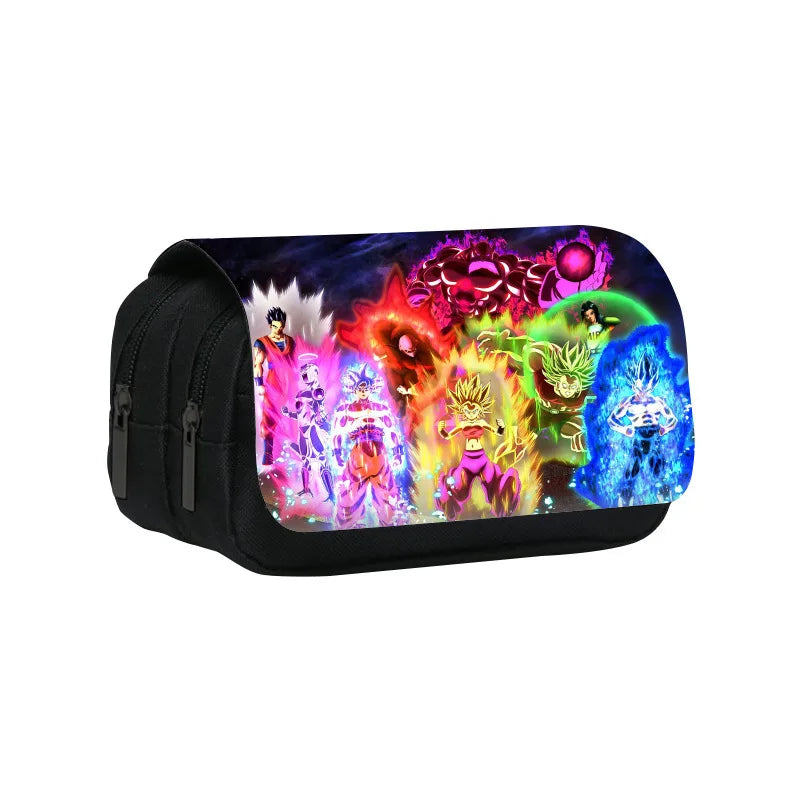 Dragon Ball Goku Anime Pencil Case Big Pencil Bags Stationery Pen Case For Boys Trousse Double Layer School Pencil Case