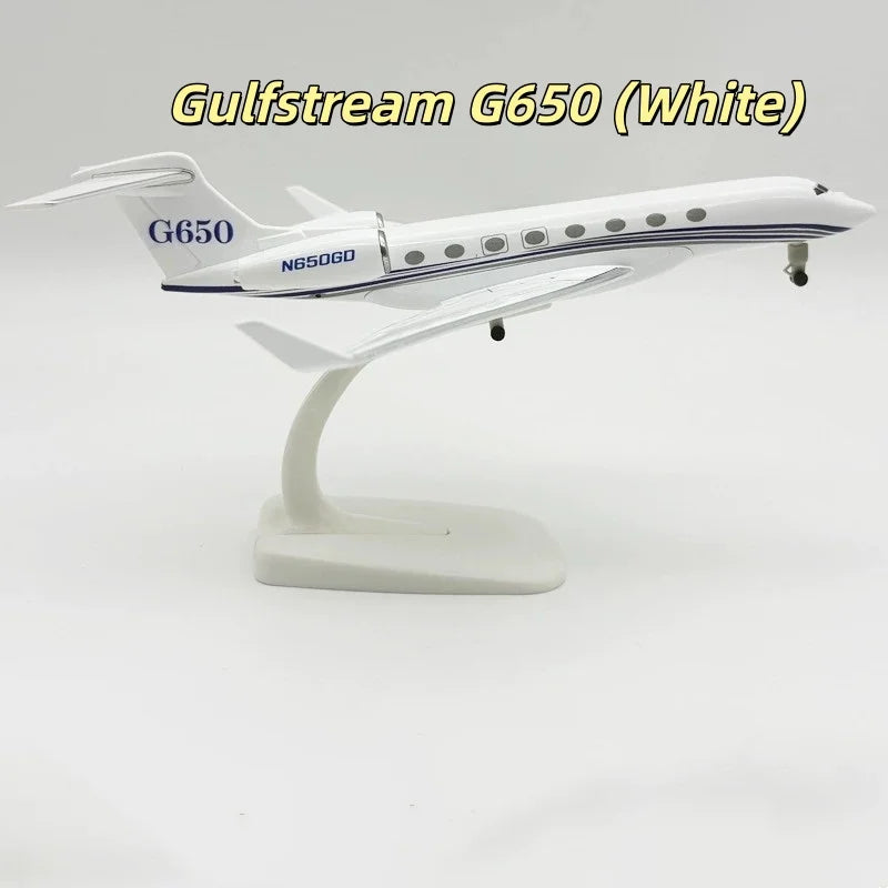 G650ER Series 20CM Scale Aircraft Gulfstream G650ER Airways Metal Model Planes Diecast Business Jet Collected Gift By Aviation