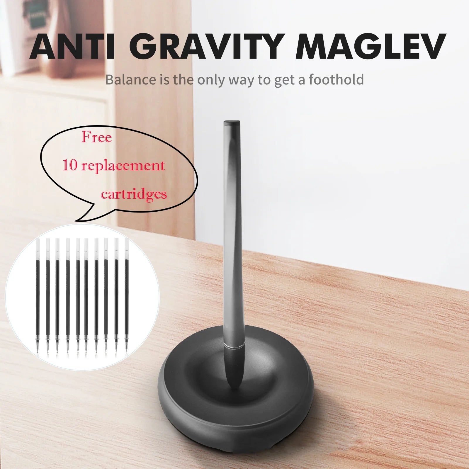 Magnetic Levitation Self Supporting Signature Pen Swing Freely Not Fall Self-Stand Hover Pen high-grade Business Office Ornament