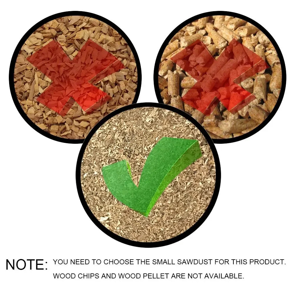 BBQ Wood Sawdust Apple Cherry Oak Hickory Wooden Shavings Saw Dust For Burning Smoker Grill Smoke Bacon Salmon Meat 250g-450g