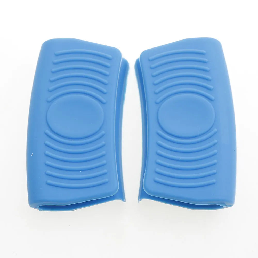 JCD 1Pair Silicone Insulated Pot Ear Clips Grip Silicone Pot Holder Sleeve Pot Glove Pan Handle Cover Grip Kitchen Tools