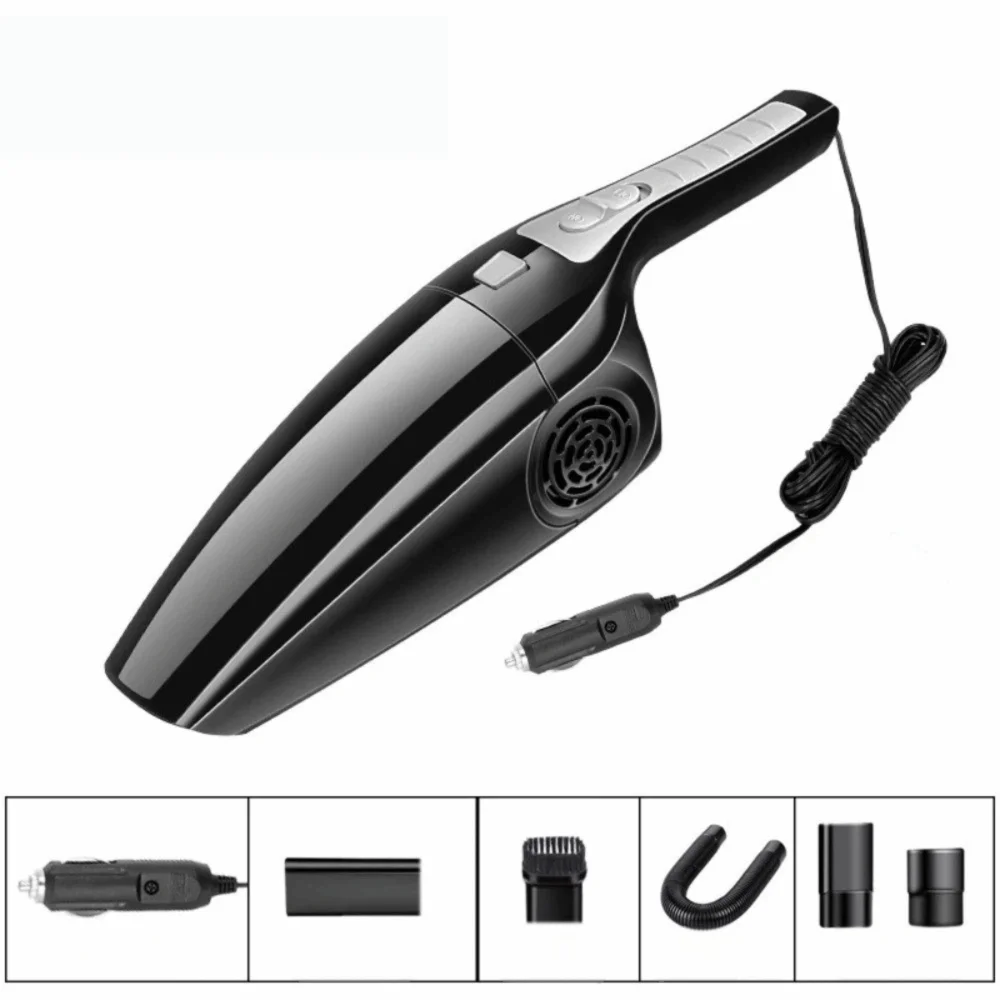 Cleaning Tool Wet and Dry Dual Use Car Vacuum Cleaner 120W High Suction Handheld Car Vacuum Plastic Portable Car Accessories Car