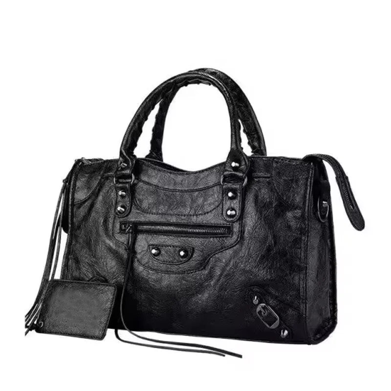 Motorcycle Lady Travel Bag Luxury Brand Hobos Bags Cross-Body Handbags High Capacity Handbags for Women New Brand Shoulder Bags